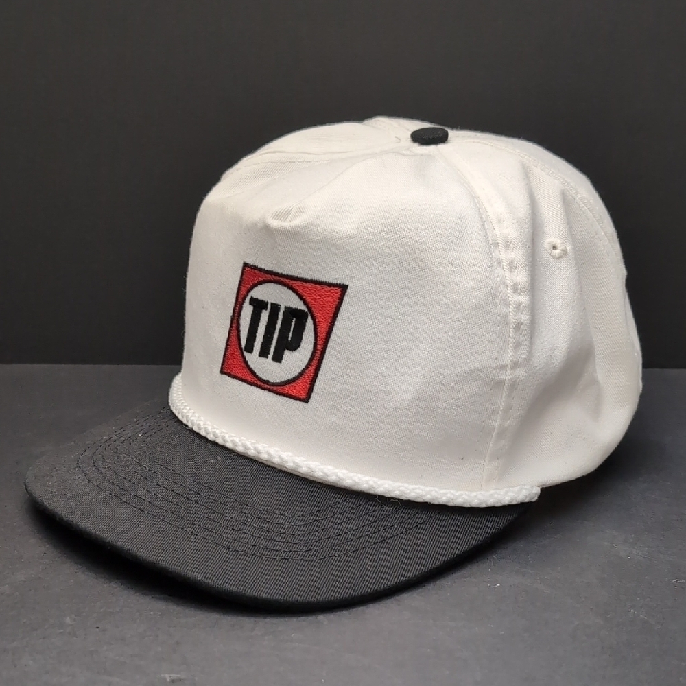 VTG,Craft-it, Tip Men's White/Black Strapback Hat.